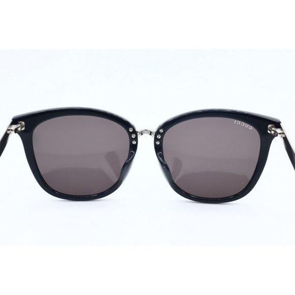 New Authentic Gucci GG 0073SK 001 Cat Eye Black Sunglasses Bronze Lens 56mm (A) - Picture 6 of 6